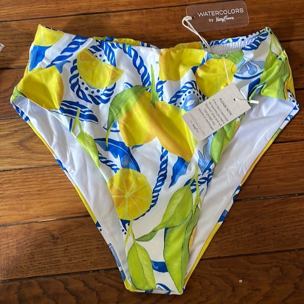 Kenny Flowers High Waist Bikini Bottom The Positano